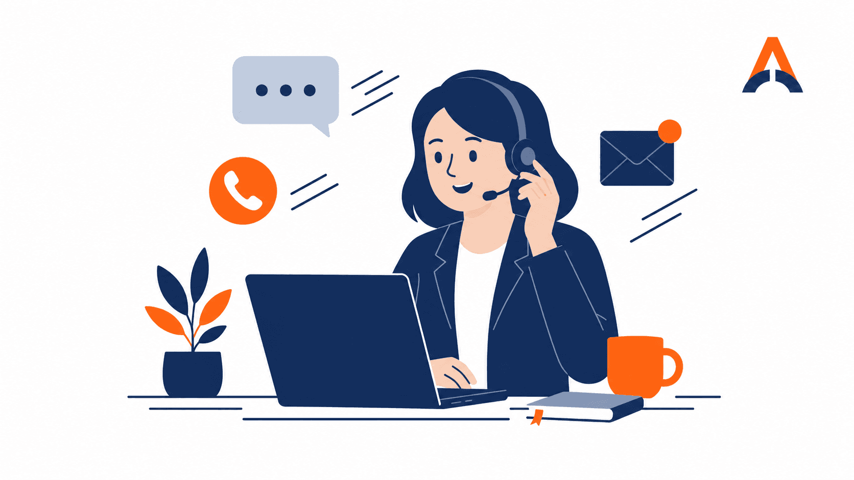 Contact illustratie
